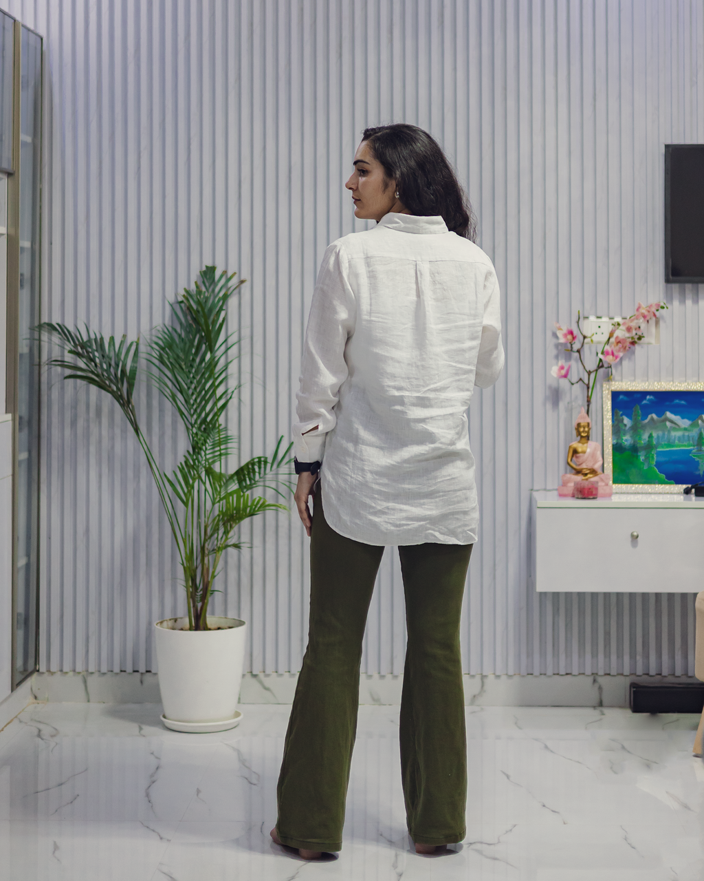 Classic White Linen Shirt