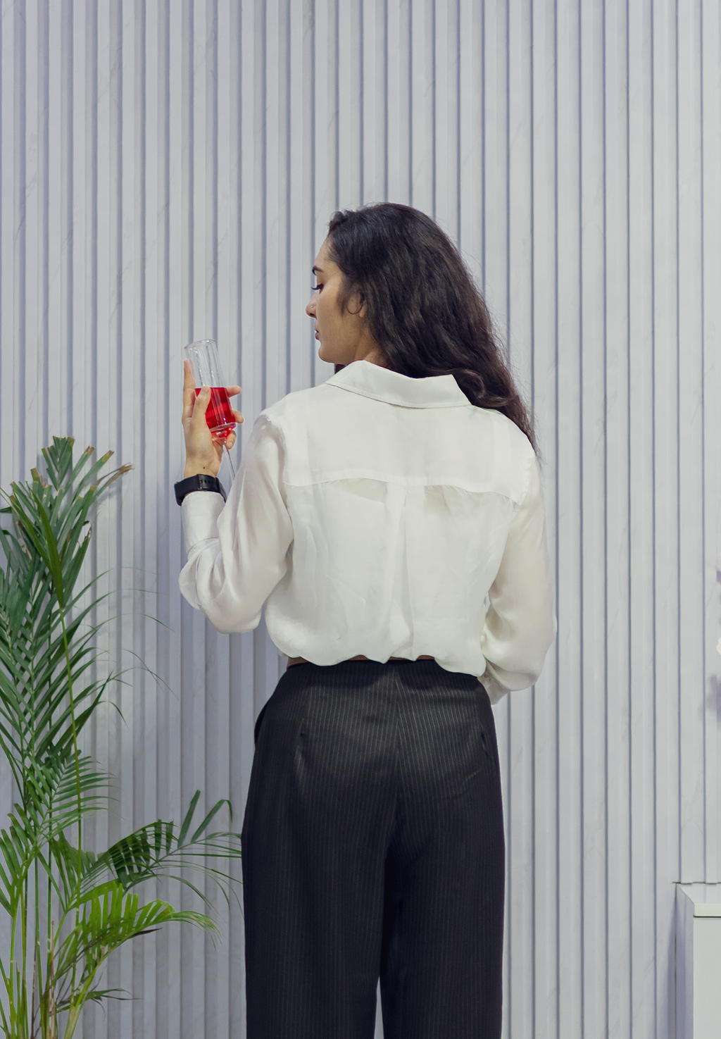 Classic off-White Viscose Shirt