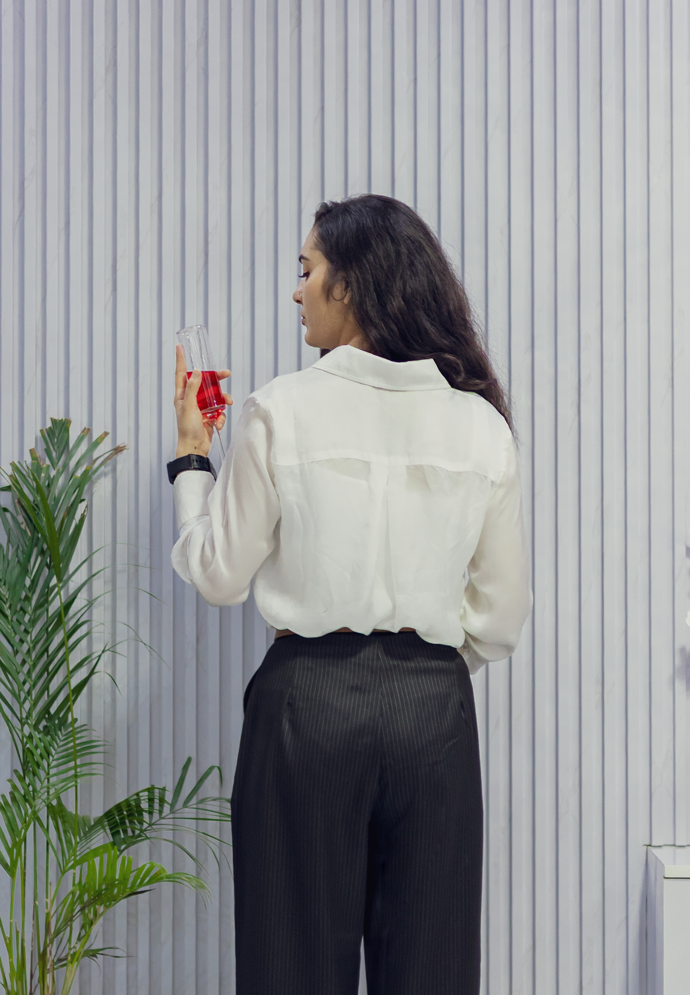 Classic off-White Viscose Shirt