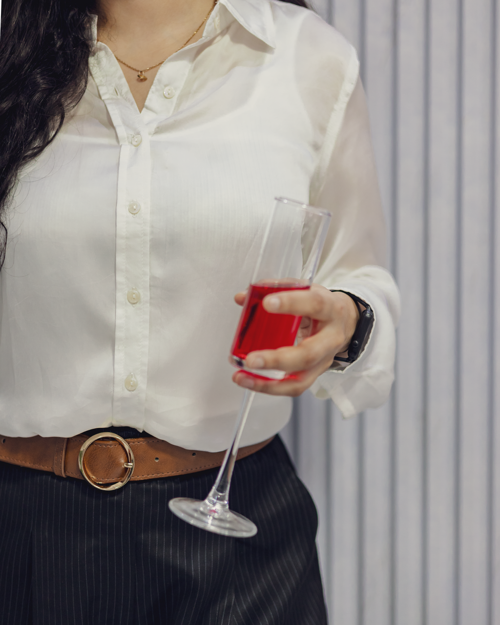 Classic off-White Viscose Shirt