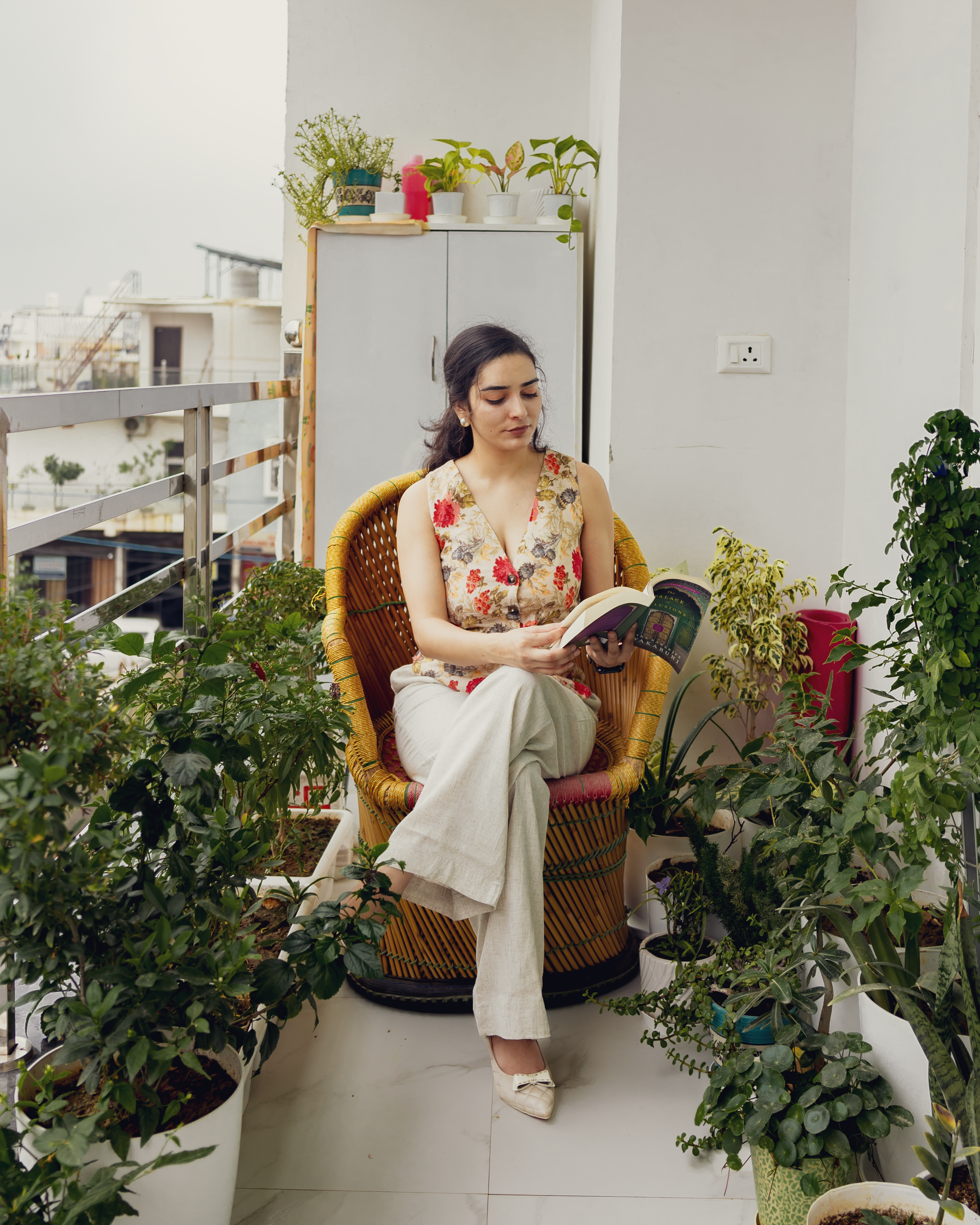 Floral Linen Waistcoat