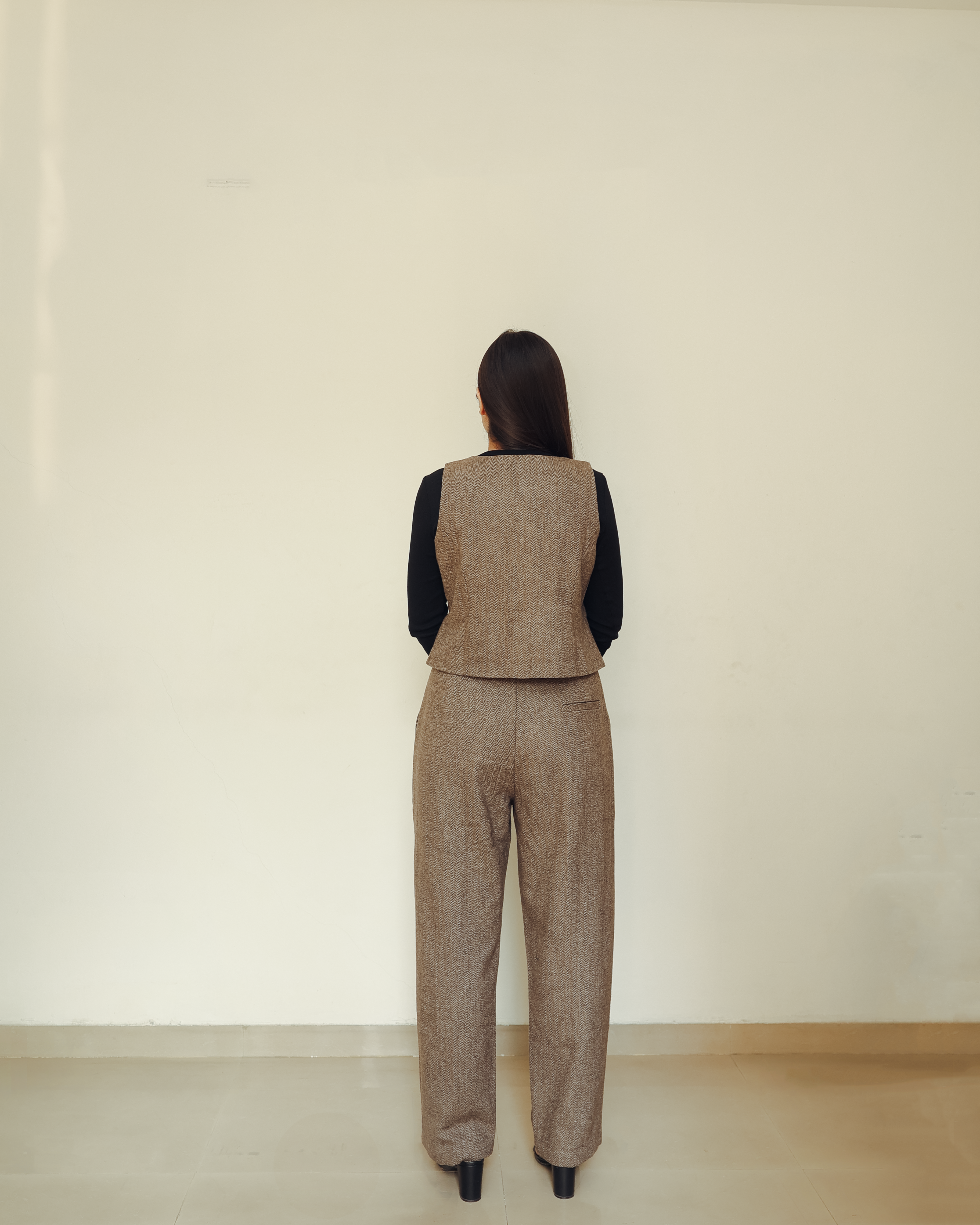 Classic Tweed Herringbone Waistcoat