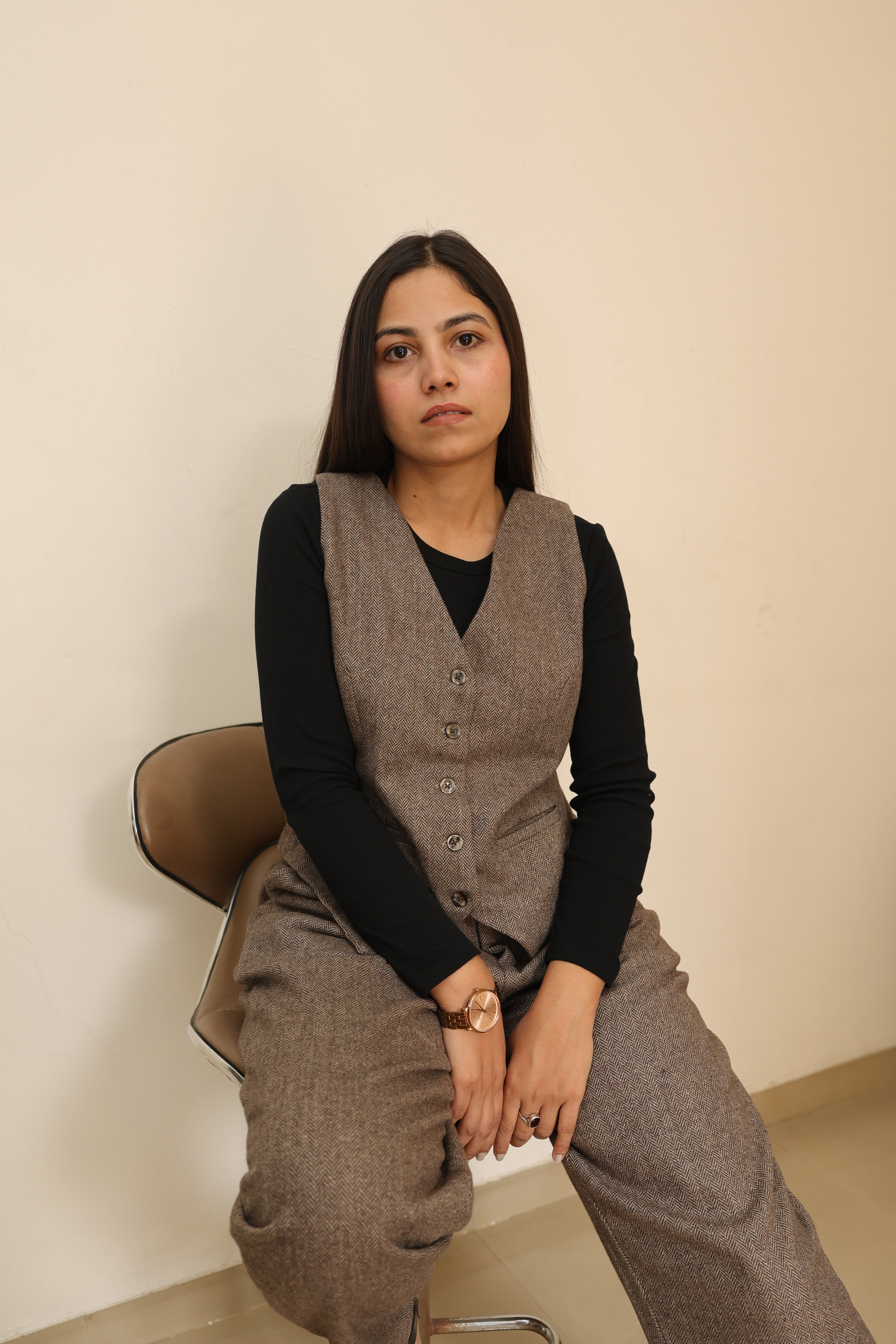 Classic Tweed Herringbone Waistcoat