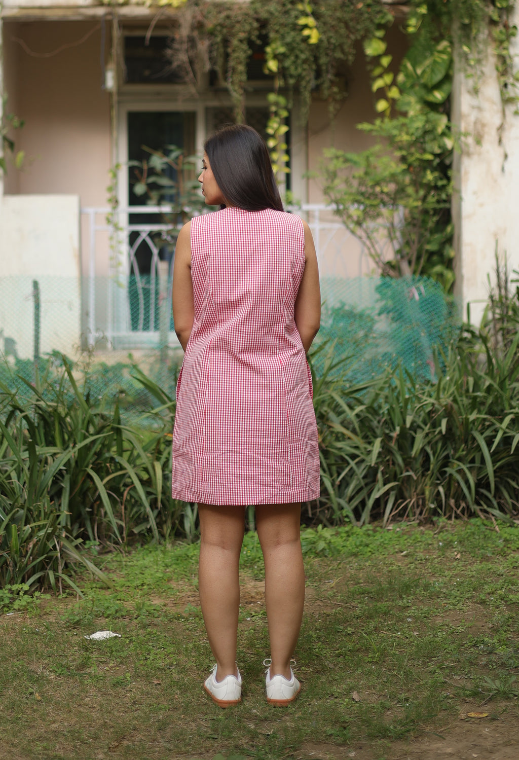 Timeless Gingham Cotton Dress