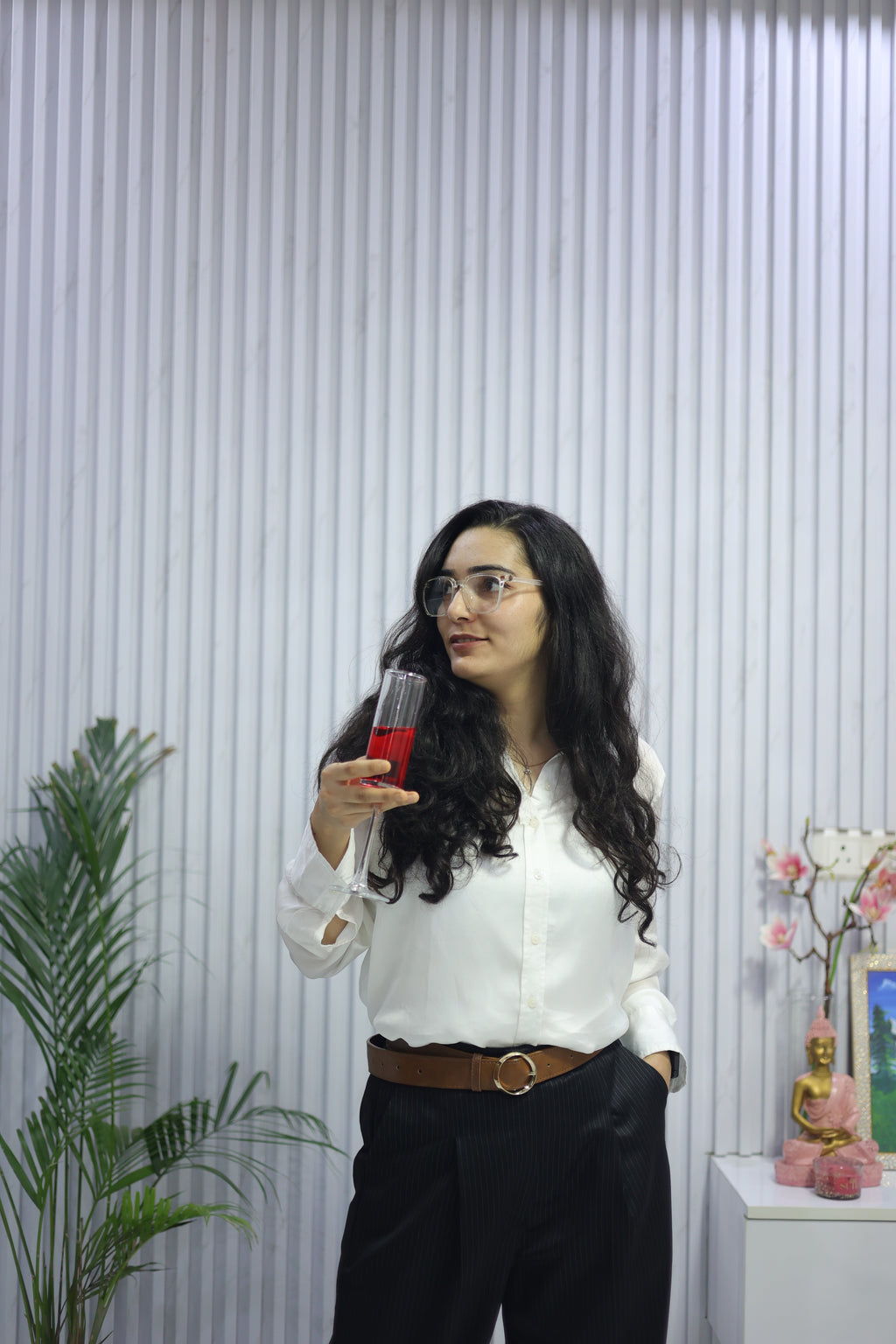 Classic off-White Viscose Shirt